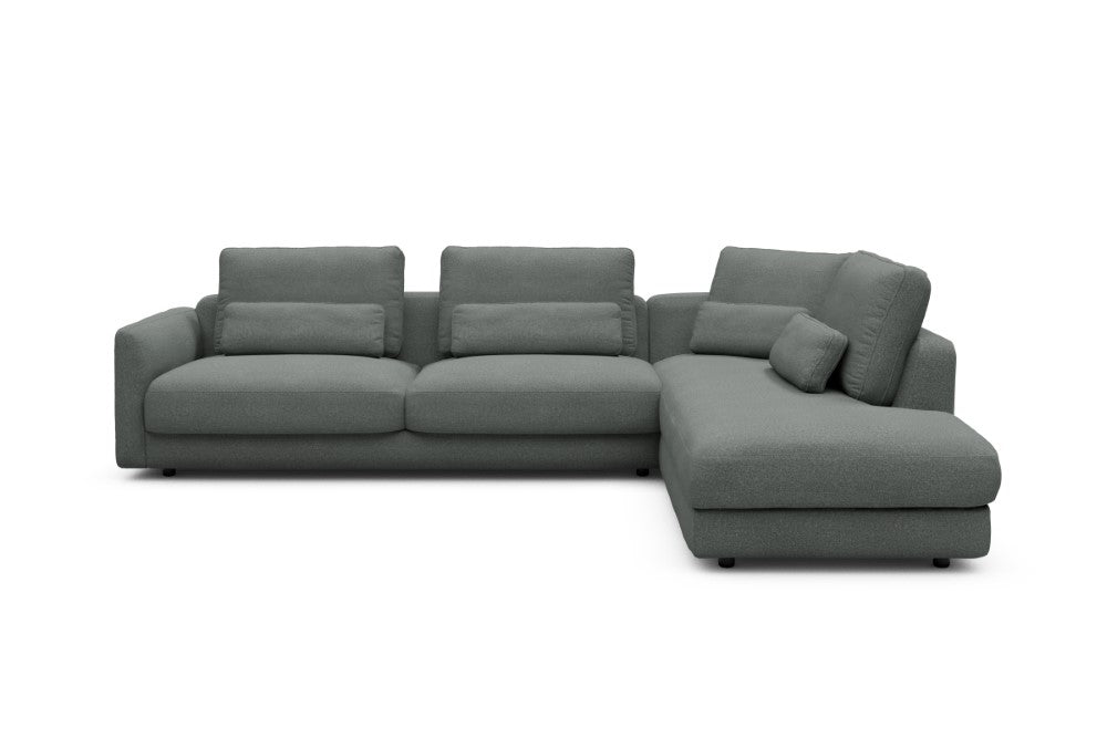Vivole Modular Sofa - 69 - 310 x 230 cm - 3 Seater + Open-end - 853 Mahoga Dove Grey