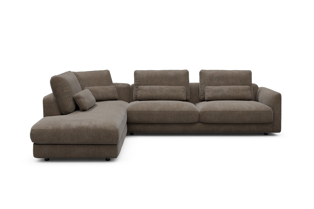 Vivole Modular Sofa - 70 - 310 x 230 cm - Open-end + 3 Seater - 411 Esina Cedar Brown