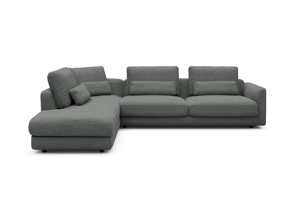 Vivole Modular Sofa - 70 - 310 x 230 cm - Open-end + 3 Seater - 440 Satya Steel Grey
