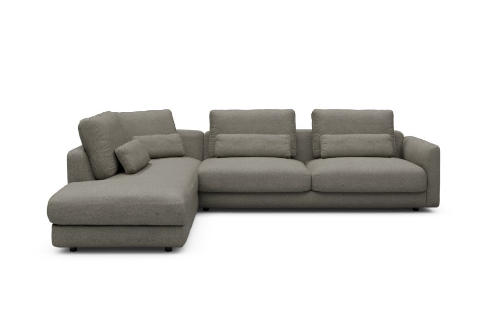Vivole Modular Sofa - 70 - 310 x 230 cm - Open-end + 3 Seater - 486 Denari Warm Grey