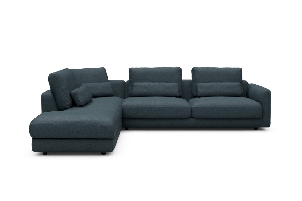 Vivole Modular Sofa - 70 - 310 x 230 cm - Open-end + 3 Seater - 489 Denari Royal Blue