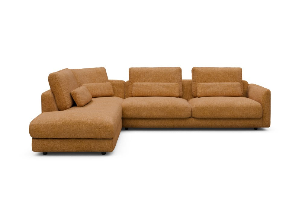 Vivole Modular Sofa - 70 - 310 x 230 cm - Open-end + 3 Seater - 497 Casone Warm Yellow