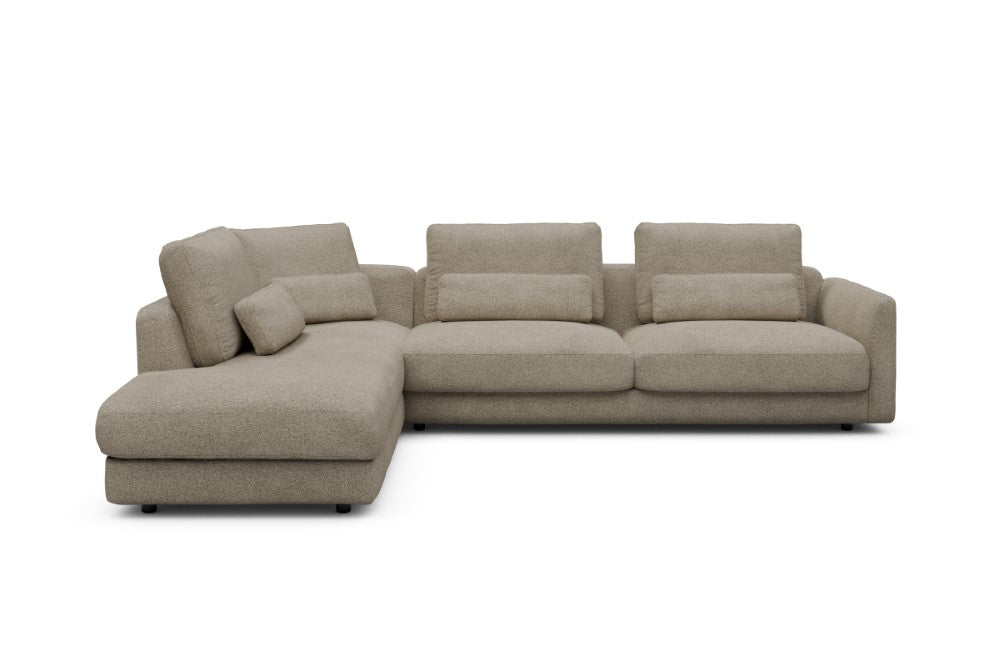 Vivole Modular Sofa - 70 - 310 x 230 cm - Open-end + 3 Seater - 539 Bouclé Beige