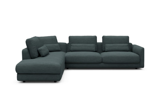 Vivole Modular Sofa - 70 - 310 x 230 cm - Open-end + 3 Seater - 573 Vivus Dusty Blue