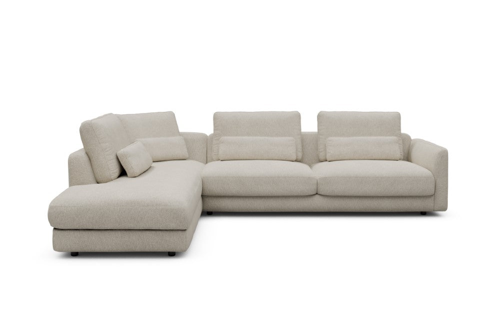 Vivole Modular Sofa - 70 - 310 x 230 cm - Open-end + 3 Seater - 584 Argus Natural