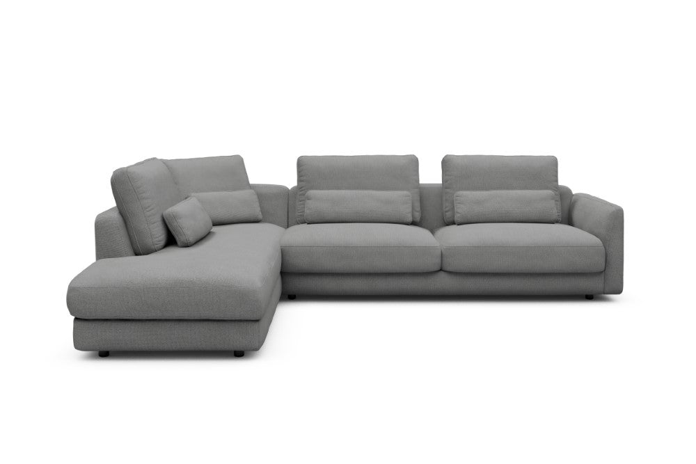 Vivole Modular Sofa - 70 - 310 x 230 cm - Open-end + 3 Seater - 764 Cura Sand Grey