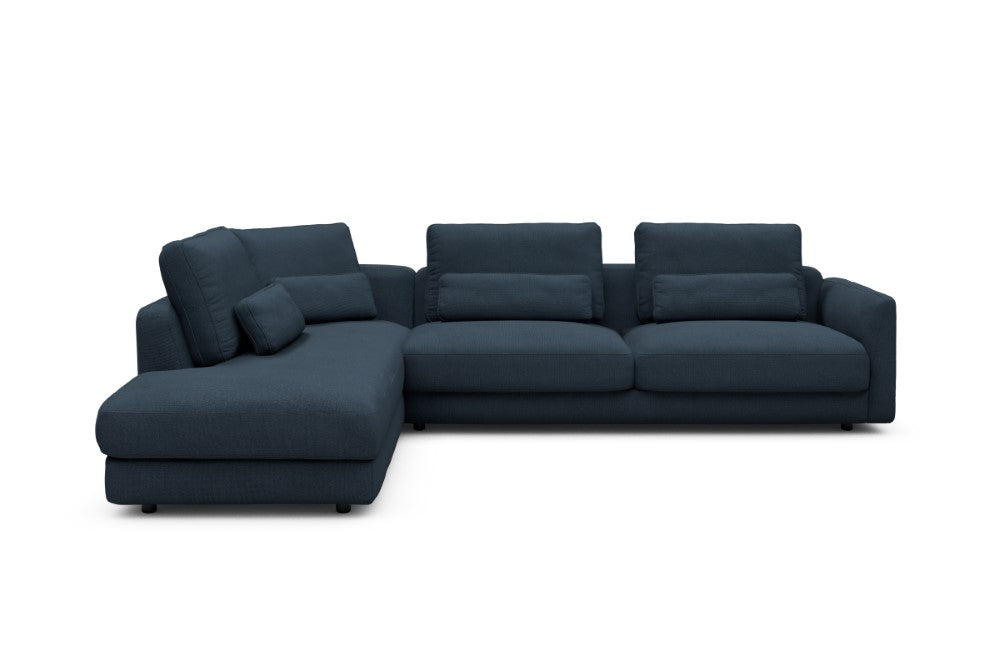 Vivole Modular Sofa - 70 - 310 x 230 cm - Open-end + 3 Seater - 768 Cura Oxford Blue