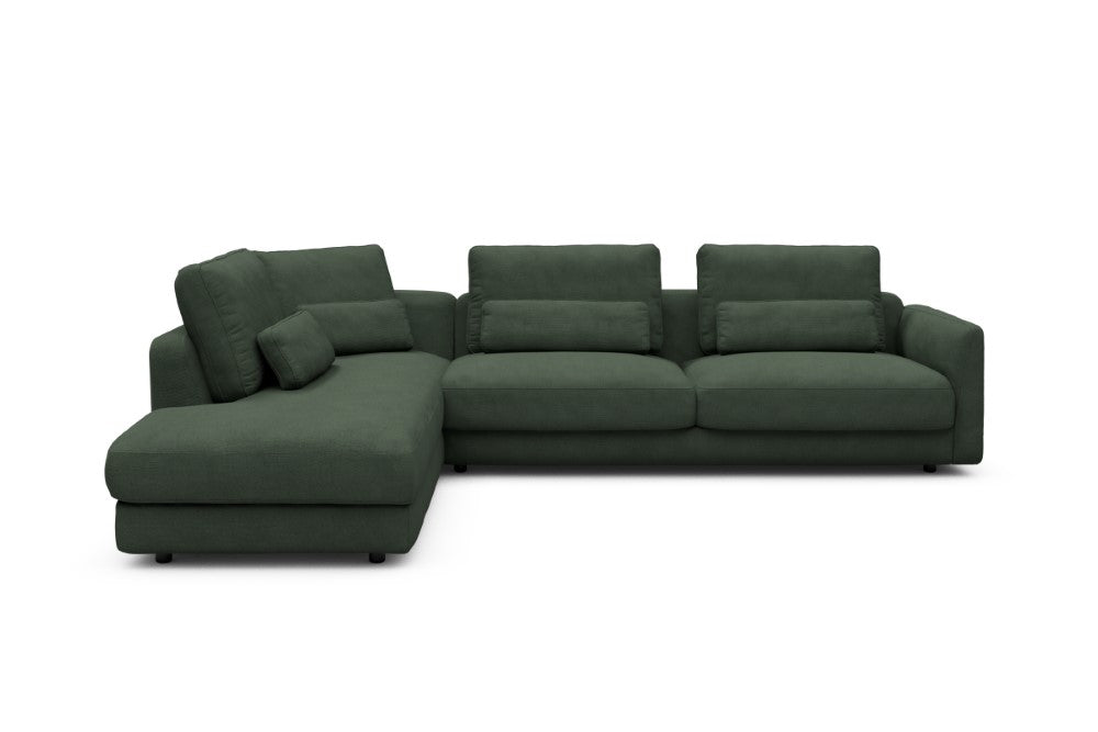 Vivole Modular Sofa - 70 - 310 x 230 cm - Open-end + 3 Seater - 769 Cura Saga Green