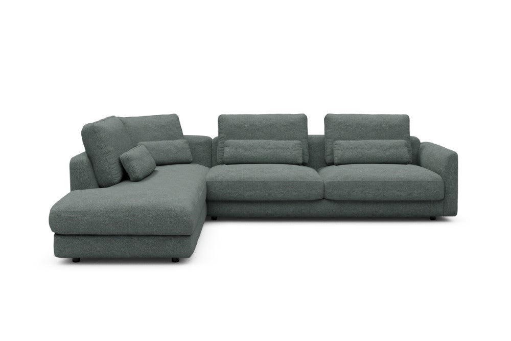 Vivole Modular Sofa - 70 - 310 x 230 cm - Open-end + 3 Seater - 770 Carreno Cielo Blue