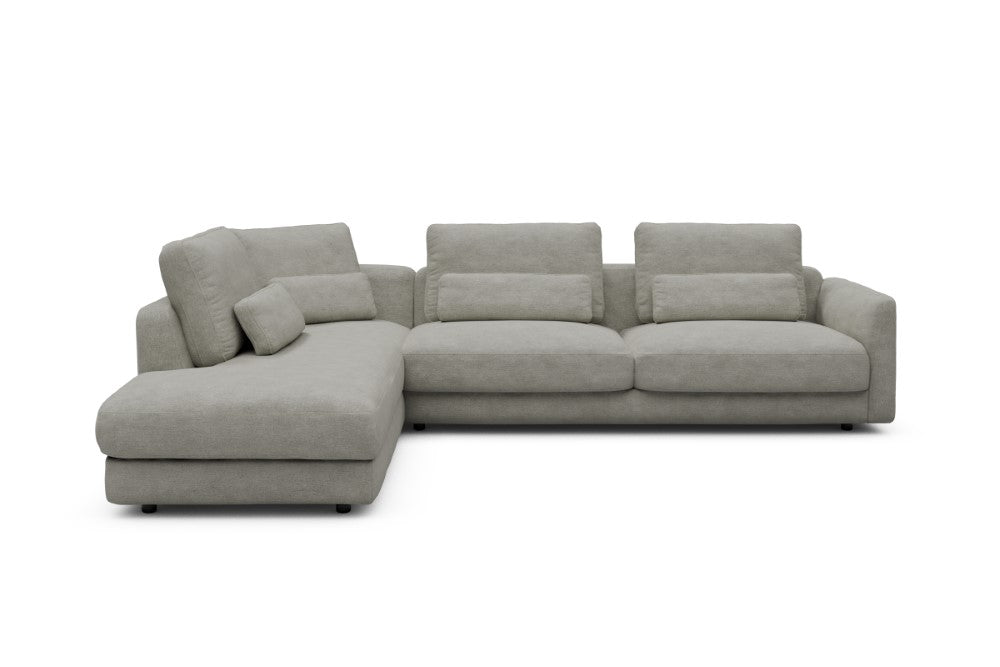 Vivole Modular Sofa - 70 - 310 x 230 cm - Open-end + 3 Seater - 773 Carreno Moon Stone White