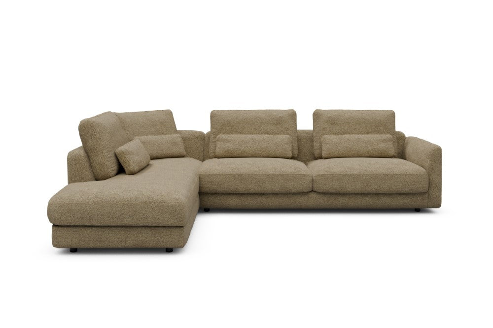 Vivole Modular Sofa - 70 - 310 x 230 cm - Open-end + 3 Seater - 774 Carreno Sicilian Yellow