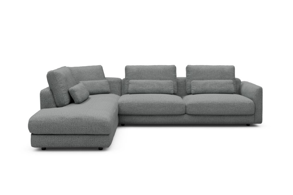 Vivole Modular Sofa - 70 - 310 x 230 cm - Open-end + 3 Seater - 819 Aivi Gravel Grey