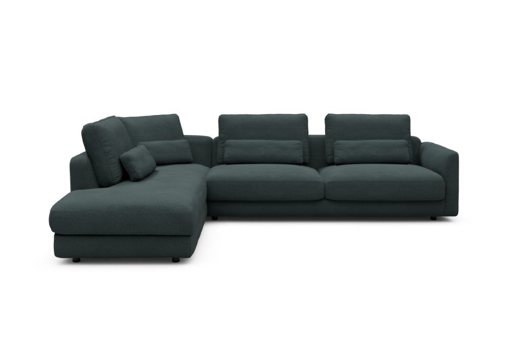 Vivole Modular Sofa - 70 - 310 x 230 cm - Open-end + 3 Seater - 851 Mahoga Dark Blue