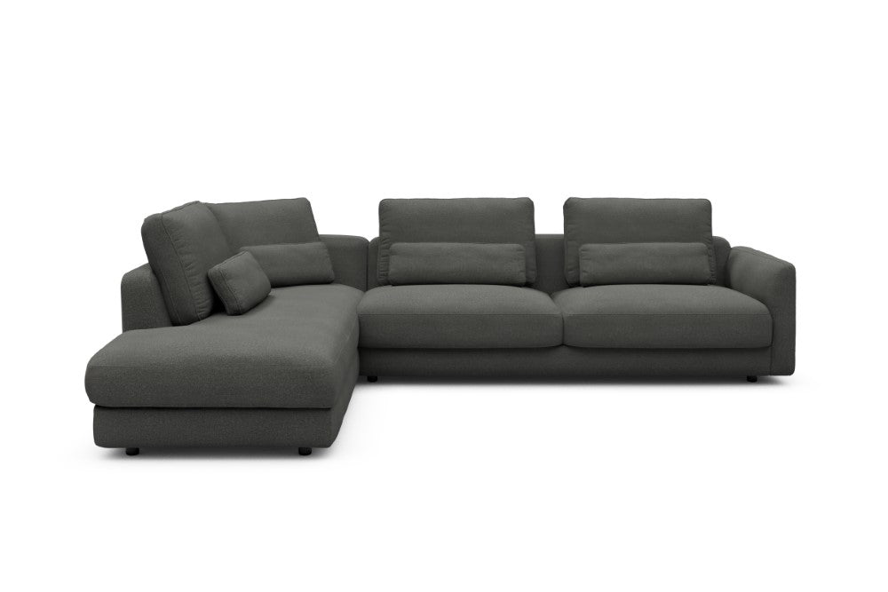 Vivole Modular Sofa - 70 - 310 x 230 cm - Open-end + 3 Seater - 852 Mahoga Seal Grey