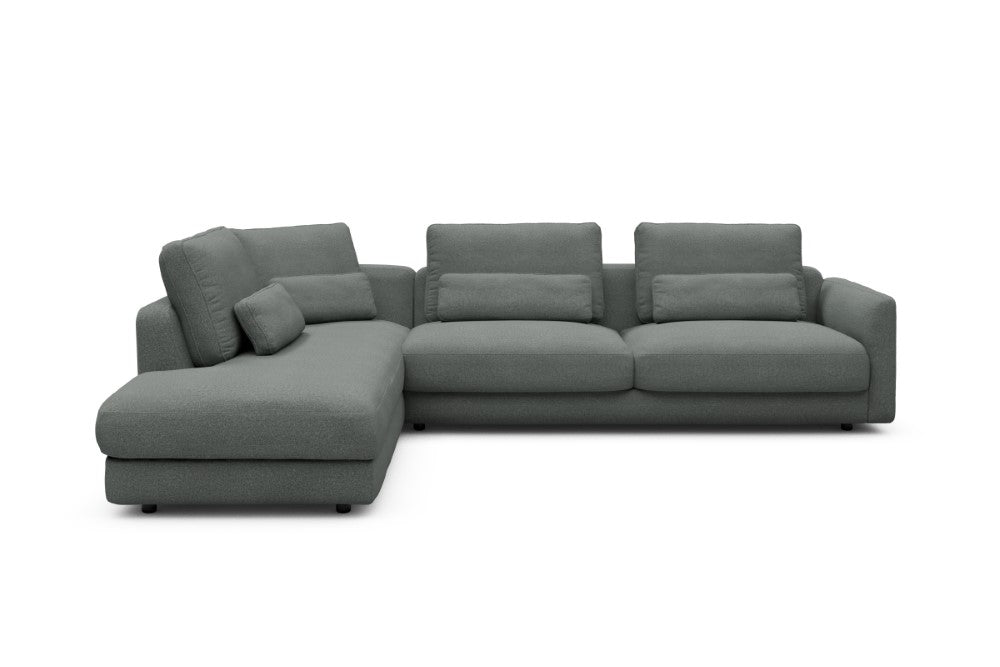 Vivole Modular Sofa - 70 - 310 x 230 cm - Open-end + 3 Seater - 853 Mahoga Dove Grey