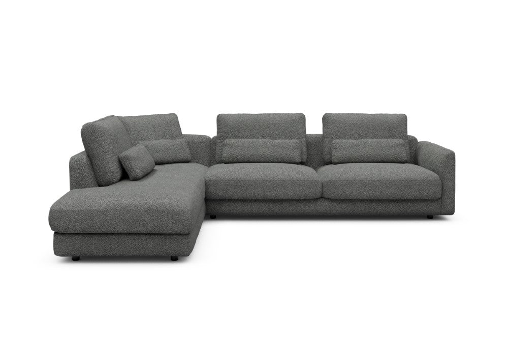 Vivole Modular Sofa - 70 - 310 x 230 cm - Open-end + 3 Seater - 868 Vanora Warm Grey