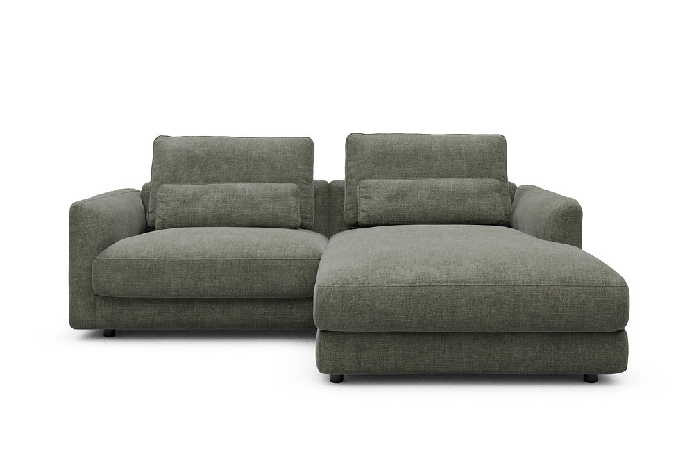 Vivole Modular Sofa - 71 - 225 x 171 cm - 1,5 Seater + Chaise - 413 Esina Olive Green