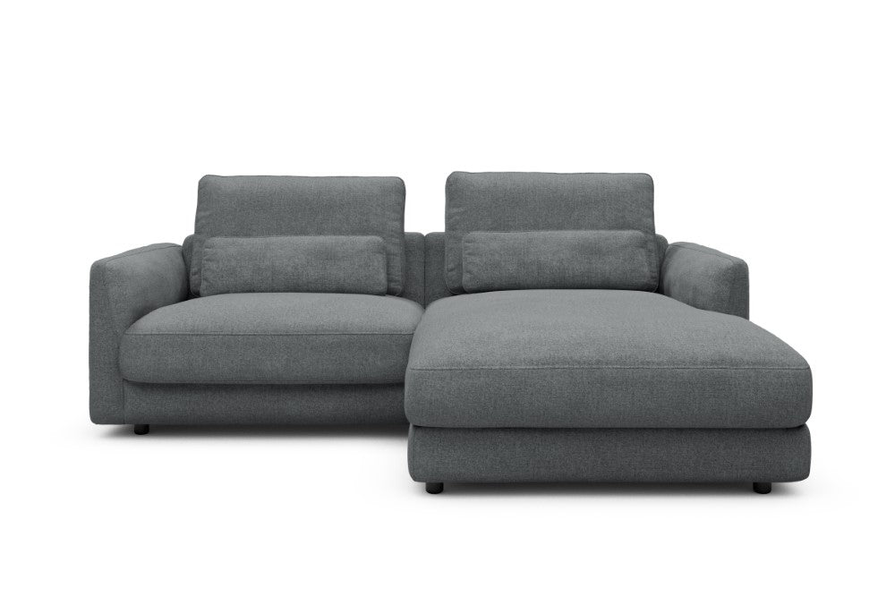 Vivole Modular Sofa - 71 - 225 x 171 cm - 1,5 Seater + Chaise - 495 Casone Gravel Grey