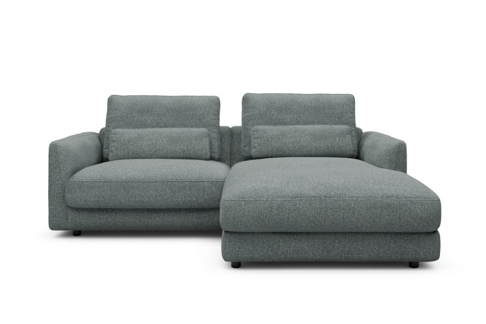 Vivole Modular Sofa - 71 - 225 x 171 cm - 1,5 Seater + Chaise - 499 Casone Light mixed Green