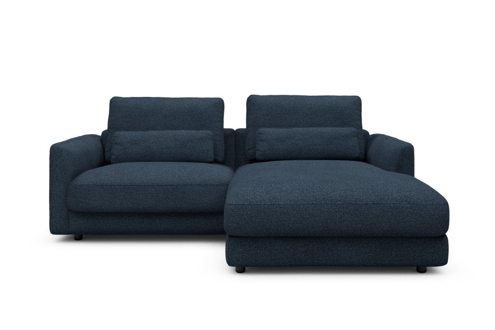 Vivole Modular Sofa - 71 - 225 x 171 cm - 1,5 Seater + Chaise - 537 Bouclé Blue