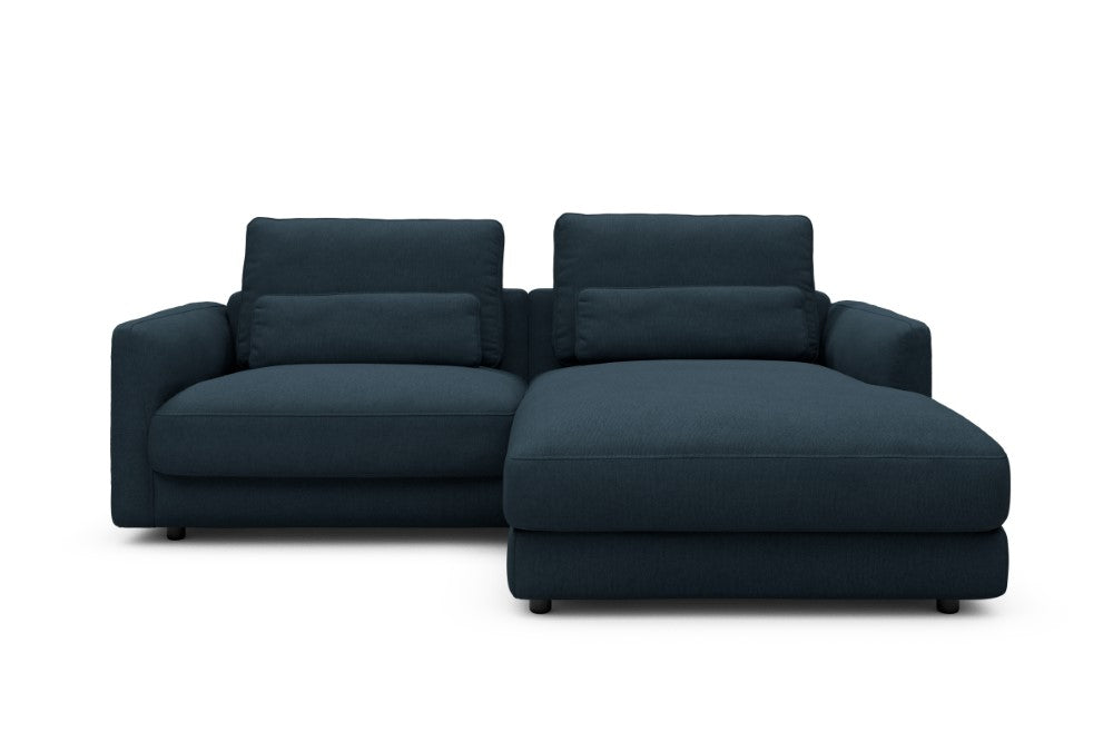 Vivole Modular Sofa - 71 - 225 x 171 cm - 1,5 Seater + Chaise - 580 Argus Navy Blue