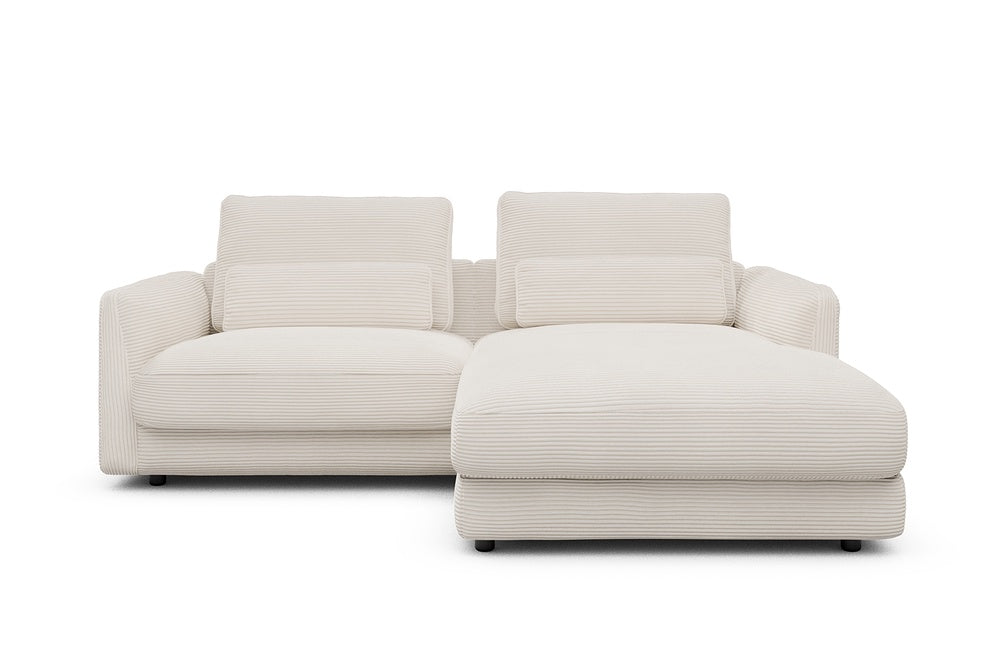 Vivole Modular Sofa - 71 - 225 x 171 cm - 1,5 Seater + Chaise - 594 Corduroy Ivory