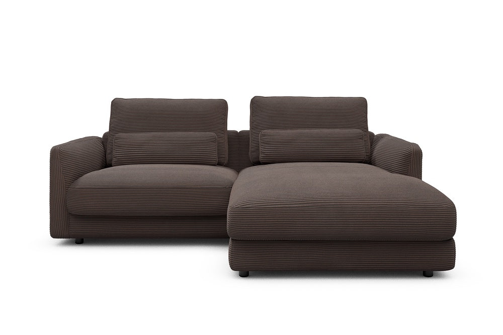 Vivole Modular Sofa - 71 - 225 x 171 cm - 1,5 Seater + Chaise - 600 Corduroy Cocoa