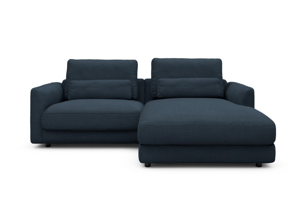 Vivole Modular Sofa - 71 - 225 x 171 cm - 1,5 Seater + Chaise - 768 Cura Oxford Blue
