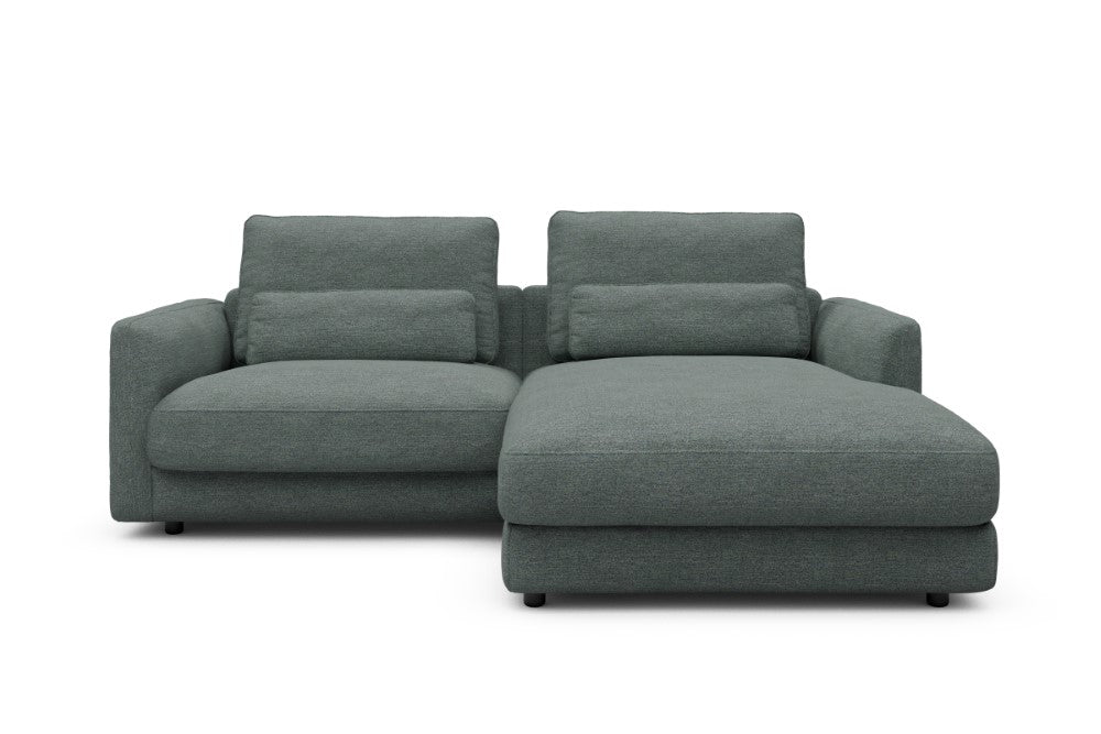 Vivole Modular Sofa - 71 - 225 x 171 cm - 1,5 Seater + Chaise - 770 Carreno Cielo Blue