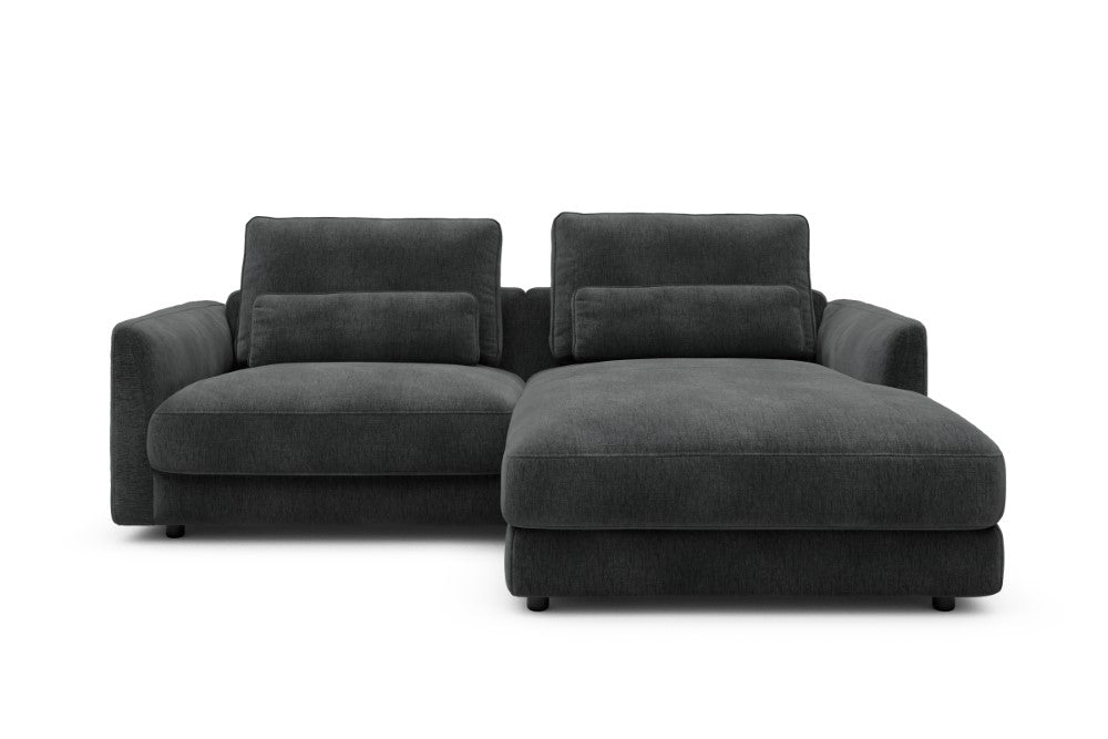 Vivole Modular Sofa - 71 - 225 x 171 cm - 1,5 Seater + Chaise - 811 Smooth Deep Warm Grey