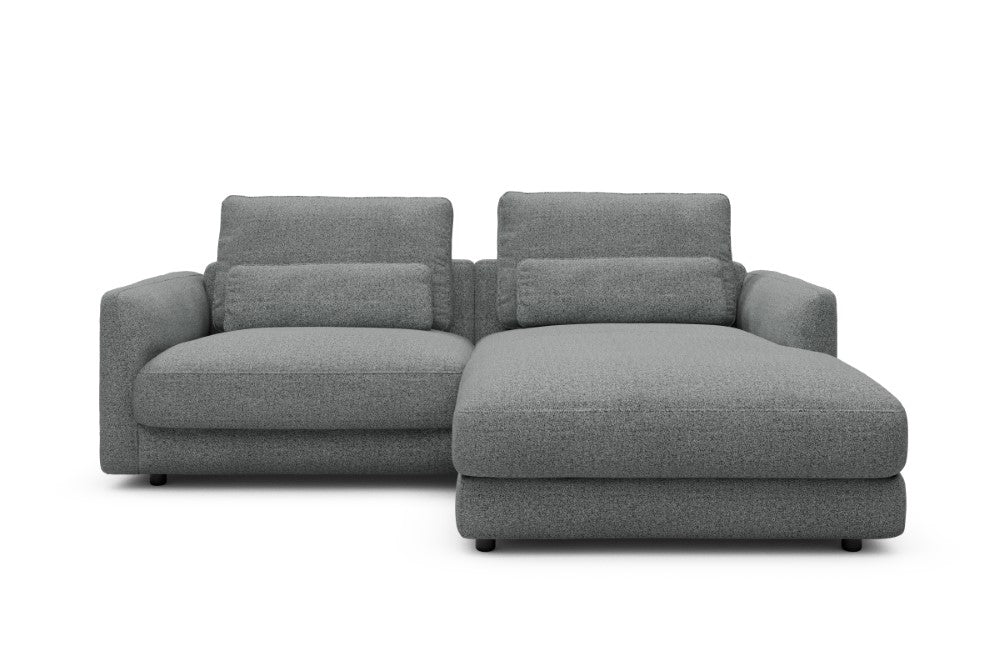 Vivole Modular Sofa - 71 - 225 x 171 cm - 1,5 Seater + Chaise - 819 Aivi Gravel Grey