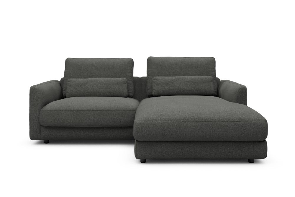 Vivole Modular Sofa - 71 - 225 x 171 cm - 1,5 Seater + Chaise - 852 Mahoga Seal Grey