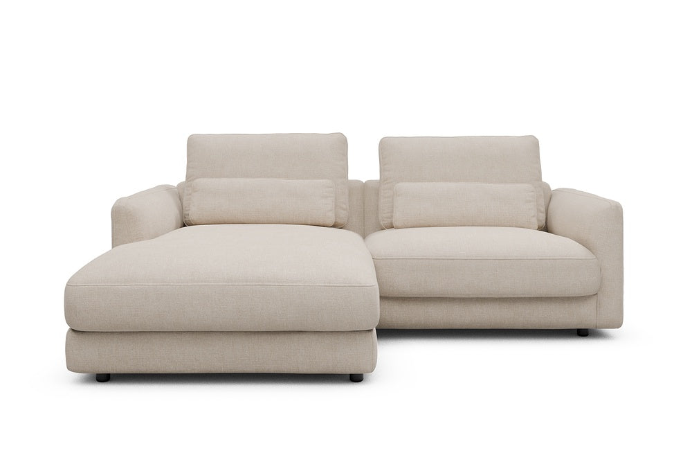Vivole Modular Sofa - 72 - 225 x 171 cm - Chaise + 1,5 Seater - 410 Esina Almond Beige