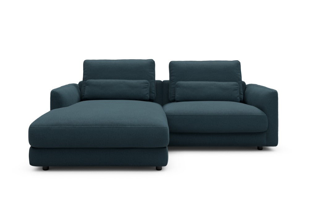Vivole Modular Sofa - 72 - 225 x 171 cm - Chaise + 1,5 Seater - 443 Satya Deep Blue