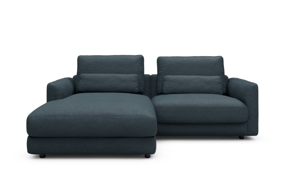 Vivole Modular Sofa - 72 - 225 x 171 cm - Chaise + 1,5 Seater - 489 Denari Royal Blue