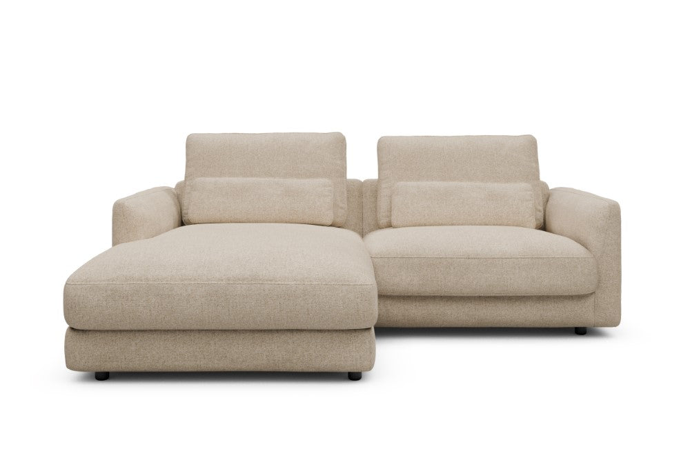 Vivole Modular Sofa - 72 - 225 x 171 cm - Chaise + 1,5 Seater - 496 Casone Natural Beigie