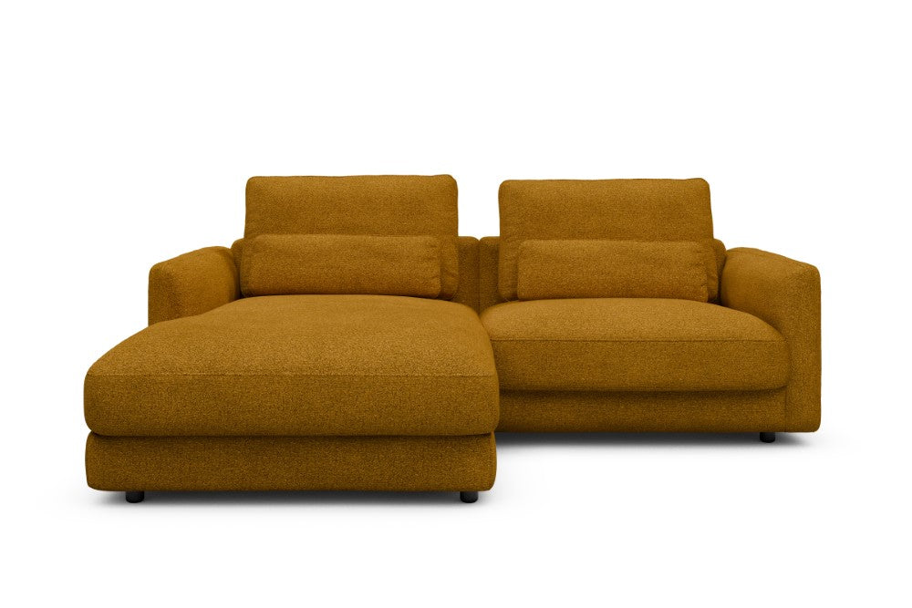Vivole Modular Sofa - 72 - 225 x 171 cm - Chaise + 1,5 Seater - 536 Bouclé Ochre