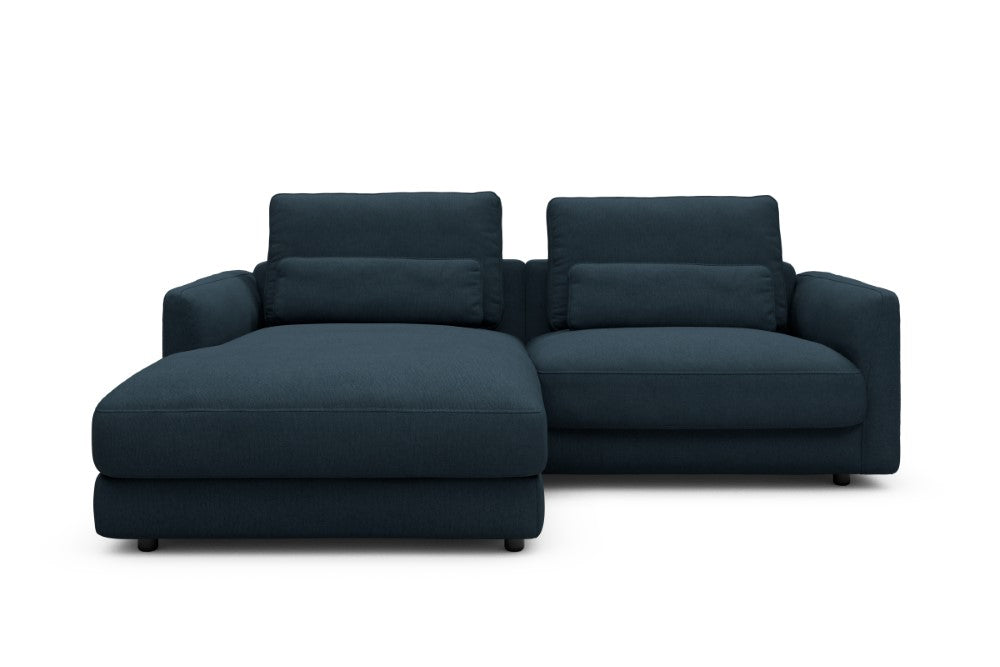 Vivole Modular Sofa - 72 - 225 x 171 cm - Chaise + 1,5 Seater - 580 Argus Navy Blue