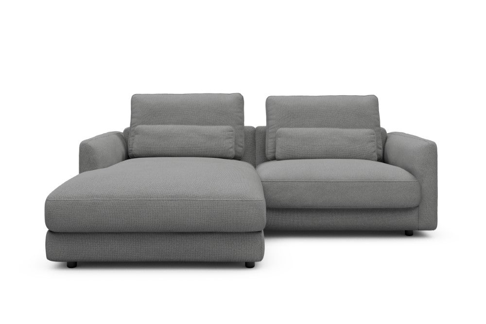 Vivole Modular Sofa - 72 - 225 x 171 cm - Chaise + 1,5 Seater - 764 Cura Sand Grey