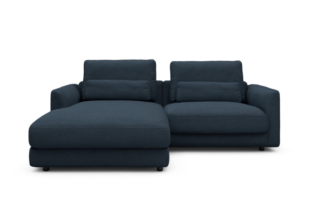 Vivole Modular Sofa - 72 - 225 x 171 cm - Chaise + 1,5 Seater - 768 Cura Oxford Blue