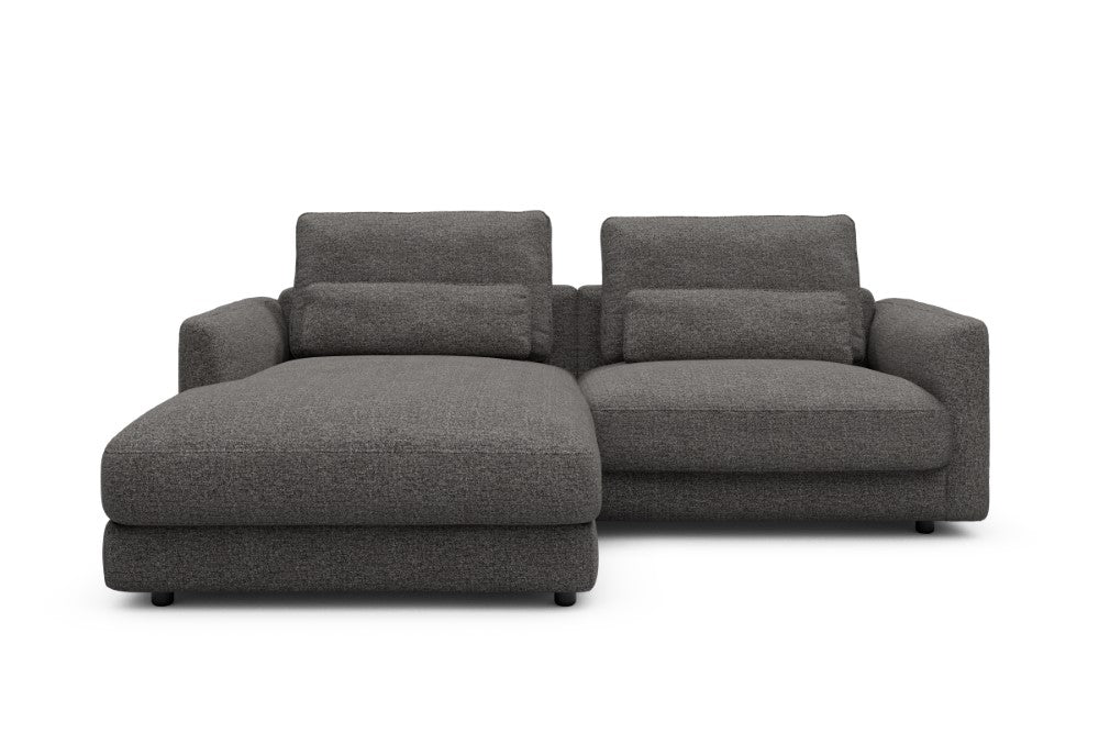 Vivole Modular Sofa - 72 - 225 x 171 cm - Chaise + 1,5 Seater - 772 Carreno Salt & Pepper