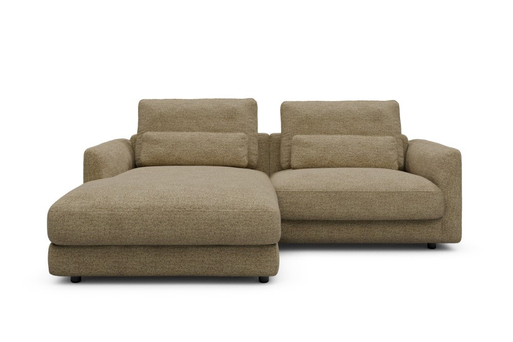 Vivole Modular Sofa - 72 - 225 x 171 cm - Chaise + 1,5 Seater - 774 Carreno Sicilian Yellow