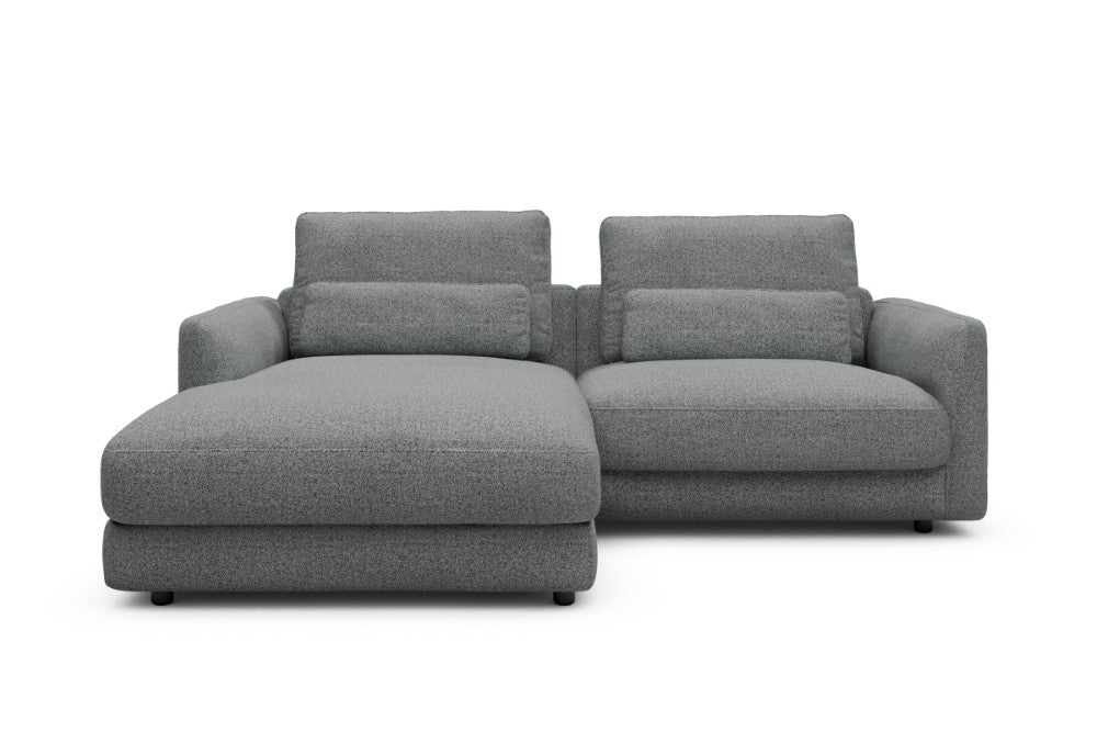 Vivole Modular Sofa - 72 - 225 x 171 cm - Chaise + 1,5 Seater - 819 Aivi Gravel Grey