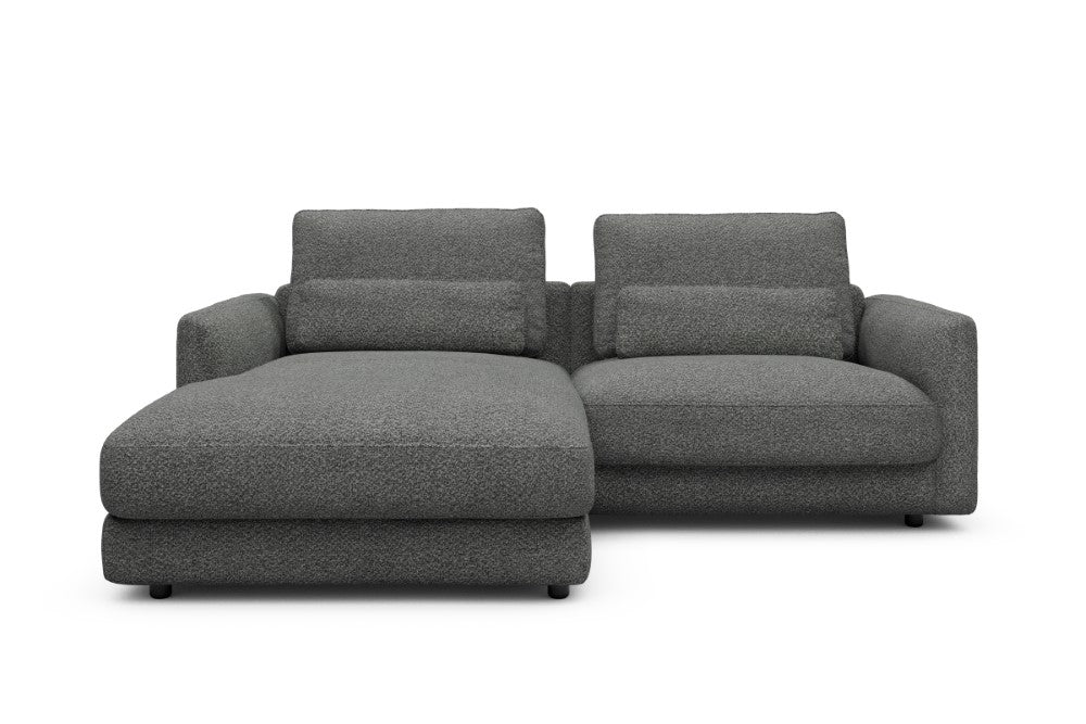 Vivole Modular Sofa - 72 - 225 x 171 cm - Chaise + 1,5 Seater - 868 Vanora Warm Grey