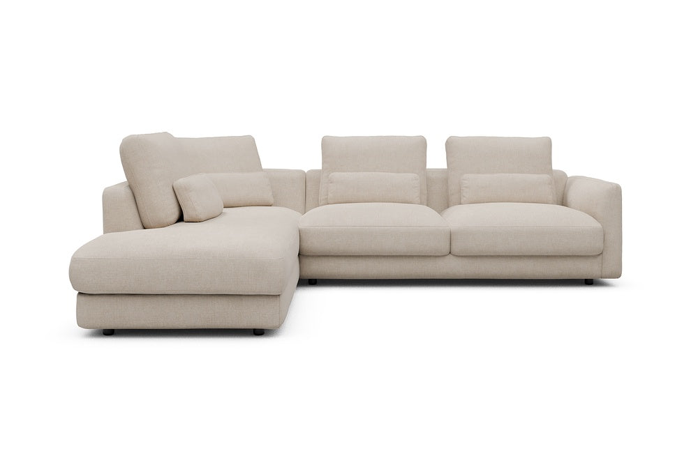 Vivole Modular Sofa - 73 - 278 x 230 cm - Open-end + 2,5 Seater - 410 Esina Almond Beige