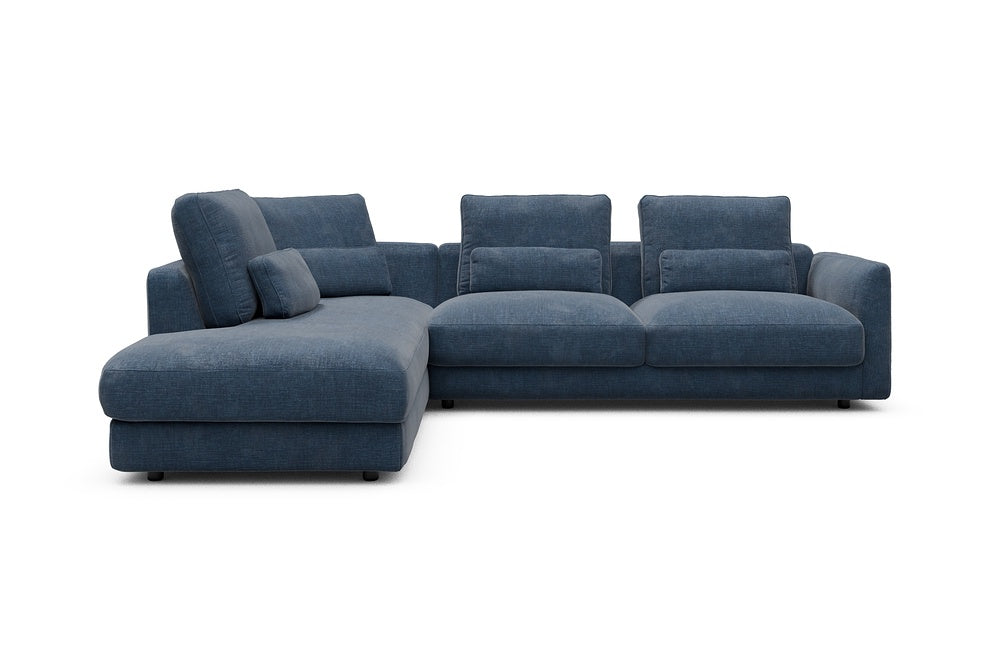 Vivole Modular Sofa - 73 - 278 x 230 cm - Open-end + 2,5 Seater - 414 Esina Indigo Blue