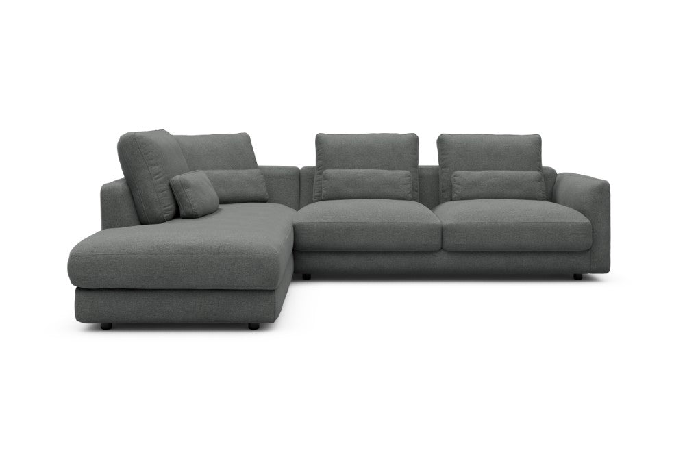 Vivole Modular Sofa - 73 - 278 x 230 cm - Open-end + 2,5 Seater - 440 Satya Steel Grey