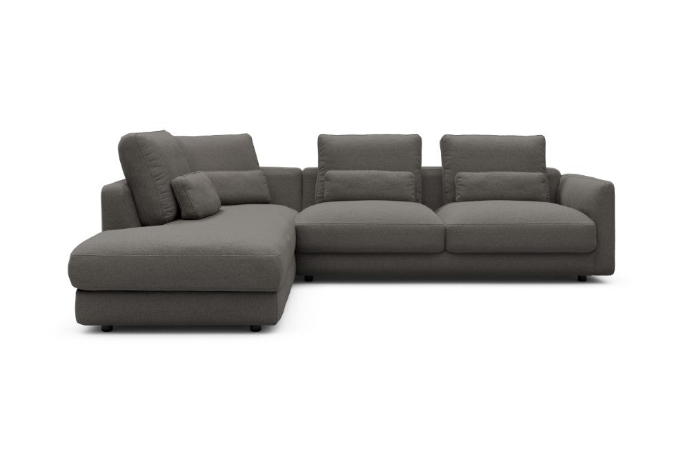 Vivole Modular Sofa - 73 - 278 x 230 cm - Open-end + 2,5 Seater - 446 Satya Taupe Brown