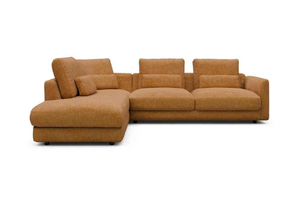 Vivole Modular Sofa - 73 - 278 x 230 cm - Open-end + 2,5 Seater - 497 Casone Warm Yellow