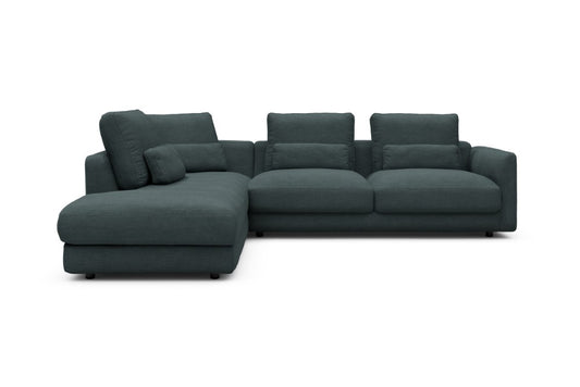 Vivole Modular Sofa - 73 - 278 x 230 cm - Open-end + 2,5 Seater - 573 Vivus Dusty Blue